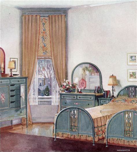 1920 bedroom decor|antique beds from the 1920s.